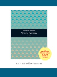 Cover image: Abnormal Psychology 5th edition 9780071221627