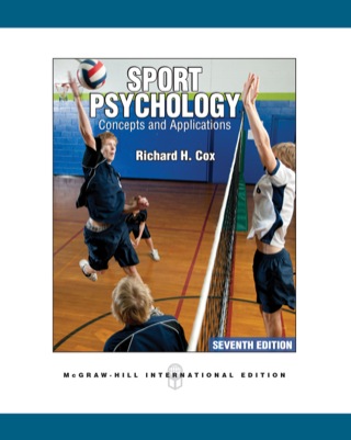 Cover image: Sport Psychology: Concepts and Applications 7th edition 9780071086226