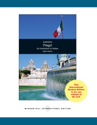 Cover image: Prego! An Invitation to Italian 8th edition 9780071315807