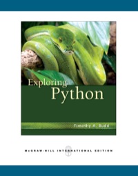 Cover image: Exploring Python 9780071267533