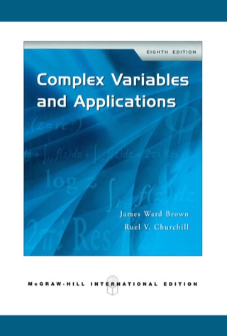 Cover image: Complex Variables and Applications 8th edition 9780071263283