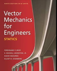 Cover image: VECTOR MECHANICS FOR ENGINEERS: STATICS (SI UNITS) 9th edition 9780071323963