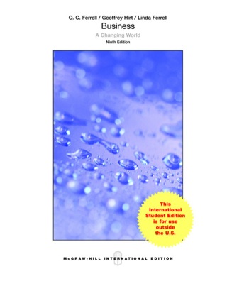 Cover image: Business: A Changing World 9th edition 9781259060526