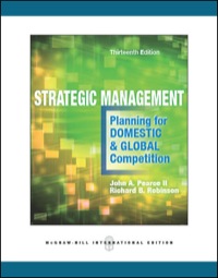 Cover image: Strategic Management 13th edition 9780071326391