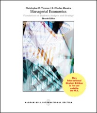 Cover image: Managerial Economics: Foundations of Business Analysis and Strategy 11th edition 9781259071515