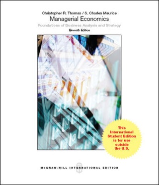 Cover image: Managerial Economics: Foundations of Business Analysis and Strategy 11th edition 9781259071515