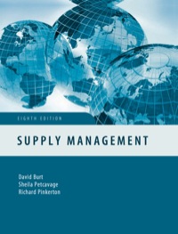Cover image: Supply Management 8th edition 0073381454