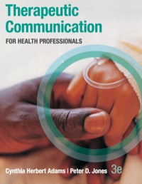 Cover image: Therapeutic Communication for Health Professionals 3rd edition 0073402087