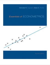 Cover image: Essentials of Econometrics 4th edition 0073375845