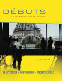Cover image: Débuts: An Introduction to French (Student Edition) 3rd edition 007338643X