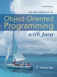 Cover image: An Introduction to Object-Oriented Programming with Java 5th edition 0073523305