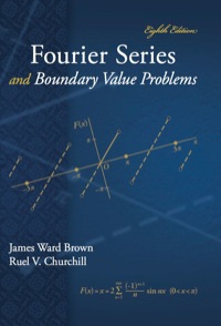 Cover image: Fourier Series and Boundary Value Problems 8th edition 007803597X