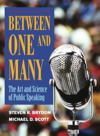 Cover image: Between One and Many: The Art and Science of Public Speaking 7th edition 007340683X