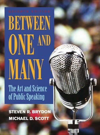 Cover image: Between One and Many: The Art and Science of Public Speaking 7th edition 007340683X