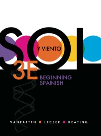 Cover image: Sol y viento: Beginning Spanish 3rd edition 0073385298