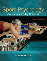 Cover image: Sport Psychology: Concepts and Applications 7th edition 0078022479