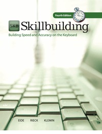 Cover image: Skillbuilding: Building Speed & Accuracy On The Keyboard (Text Only) 4th edition 9780073372204