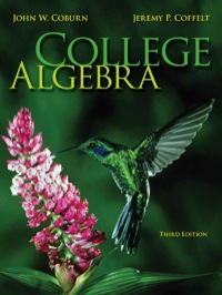 Cover image: College Algebra 3rd edition 9780073519586