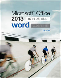 Cover image: Microsoft Office Word 2013 Complete: In Practice 1st edition 9780077486907