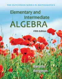 Cover image: Elementary and Intermediate Algebra 5th edition 9780073384467