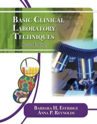 Cover image: Basic Clinical Laboratory Techniques 6th edition 9781111138363