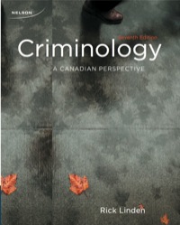 Cover image: Criminology: A Canadian Perspective 7th edition 9780176503376
