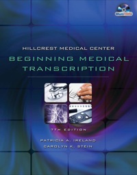 Cover image: Hillcrest Medical Center: Beginning Medical Transcription 7th edition 9781435441156