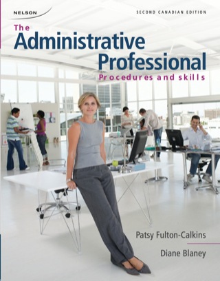 Cover image: The Administrative Professional: Procedures and Skills 2nd edition 9780176503604