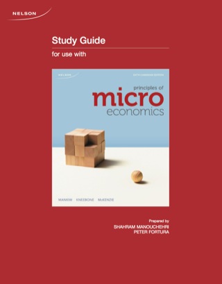 Cover image: Principles of Microeconomics (Study Guide) 6th edition 9780176560621