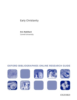 Cover image: Early Christianity: Oxford Bibliographies Online Research Guide