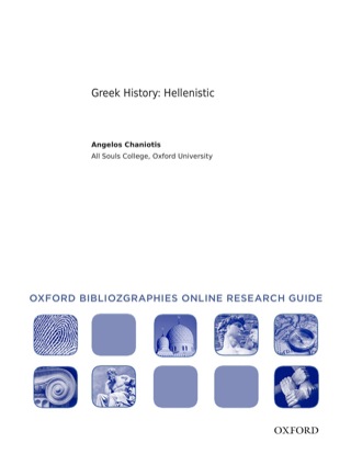 Cover image: Greek History: Hellenistic: Oxford Bibliographies Online Research Guide