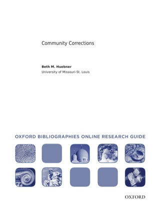 Cover image: Community Corrections: Oxford Bibliographies Online Research Guide