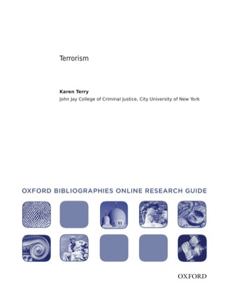 Cover image: Terrorism: Oxford Bibliographies Online Research Guide