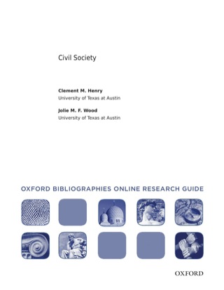Cover image: Civil Society: Oxford Bibliographies Online Research Guide