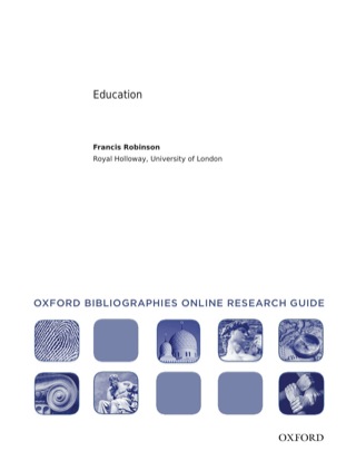 Cover image: Education: Oxford Bibliographies Online Research Guide