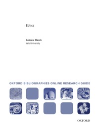 Cover image: Ethics: Oxford Bibliographies Online Research Guide