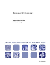 Cover image: Sociology and Anthropology: Oxford Bibliographies Online Research Guide