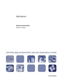 Cover image: Wahhabism: Oxford Bibliographies Online Research Guide