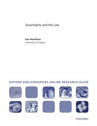 Cover image: Sovereignty and the Law: Oxford Bibliographies Online Research Guide