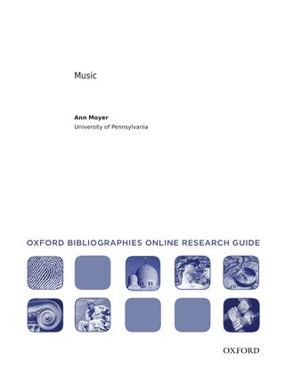 Cover image: Music: Oxford Bibliographies Online Research Guide
