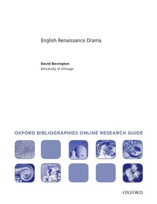 Cover image: English Drama: Oxford Bibliographies Online Research Guide