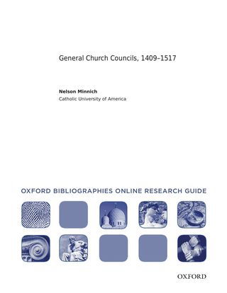 Cover image: General Councils, 1409-1517: Oxford Bibliographies Online Research Guide