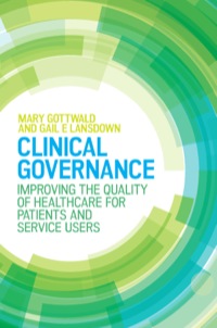 Cover image: Clinical Governance: Improving the Quality of Healthcare for Patients and Service Users 1st edition 9780335262809