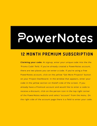 Cover image: PowerNotes 12-month Access Code 1st edition none