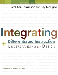 صورة الغلاف: Integrating Differentiated Instruction and Understanding by Design 9781416602842