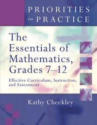 Cover image: The Essentials of Mathematics, Grades 7-12 9781416604136