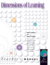 صورة الغلاف: Dimensions of Learning Teacher's Manual, 2nd ed. 2nd edition 9781416608974