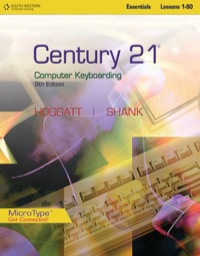 Cover image: Century 21™ Computer Keyboarding, Lessons 1-80 9th edition 9781133466581
