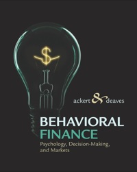 Cover image: Behavioral Finance: Psychology, Decision-Making, and Markets 1st edition 9780324661170