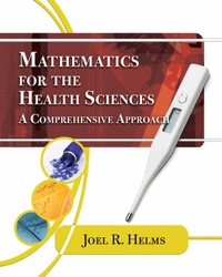 Cover image: Mathematics for Health Sciences: A Comprehensive Approach 1st edition 9781133481348